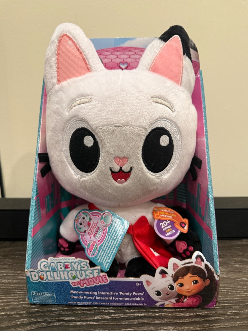 Gabby’s Dollhouse Pandy Paws interactive sound plush NEW by Spin Master